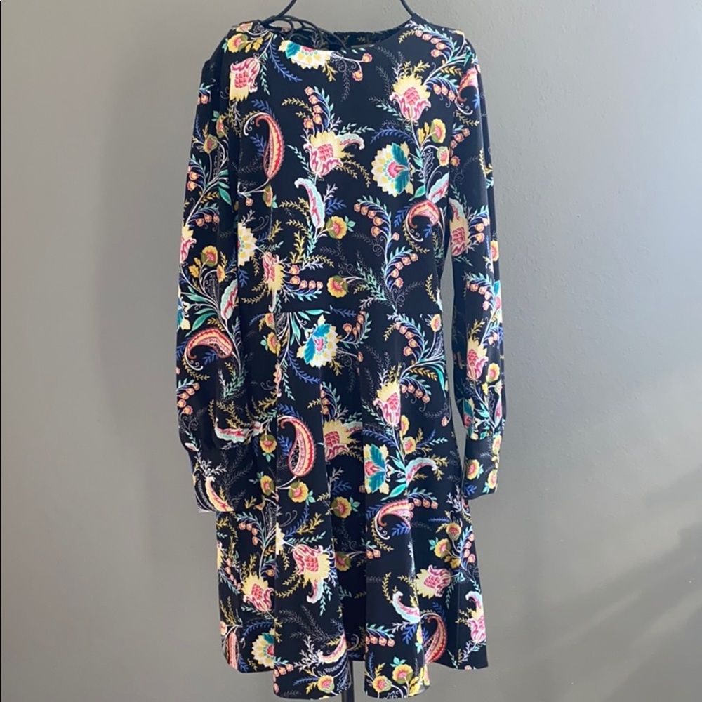 Loft floral flare dress